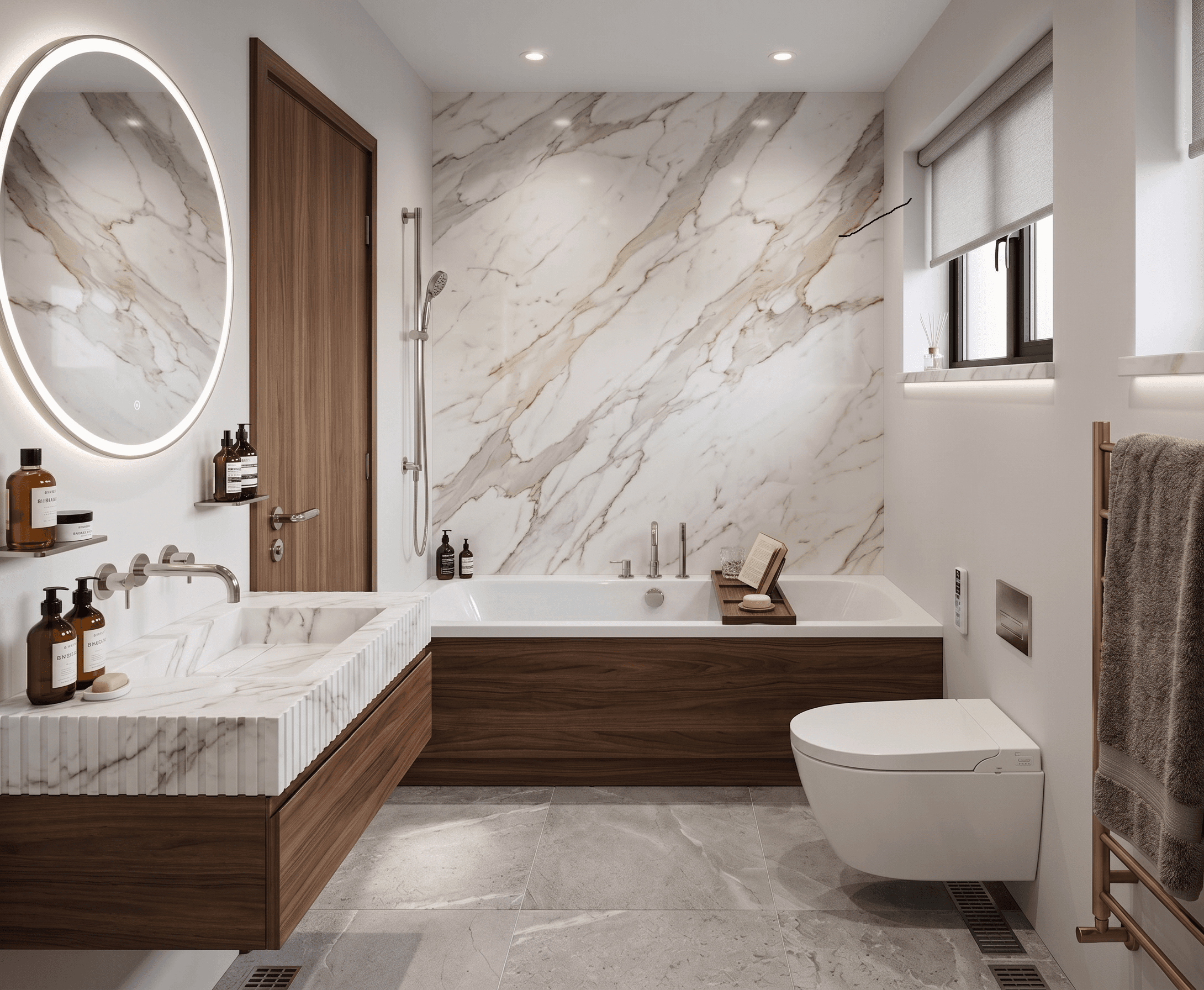 A designed bathroom by LD Properties — Cambridge